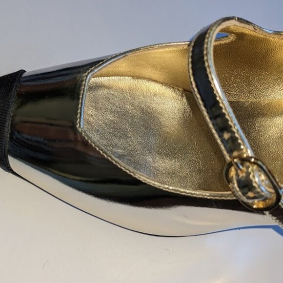 Chanel Light Gold Leather Heels (36.5) - Picture 7 of 12